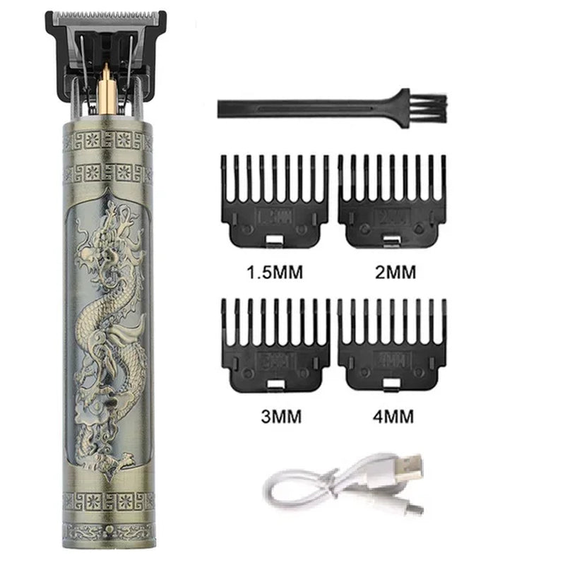 Electric Rechargeable Vintage T9 Man Shaver Trimmer USB Pusher Hair Man Beard Cutting Machine for Men Hair Clipper Shaver