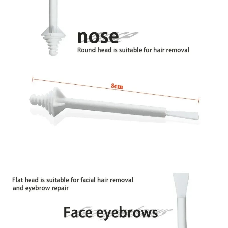 Portable Nose Wax Kit for Man and Women Painless Paper-Free Nose Hair Removal Cleaning Waxing Beans Depilation Kit Nose Clipper