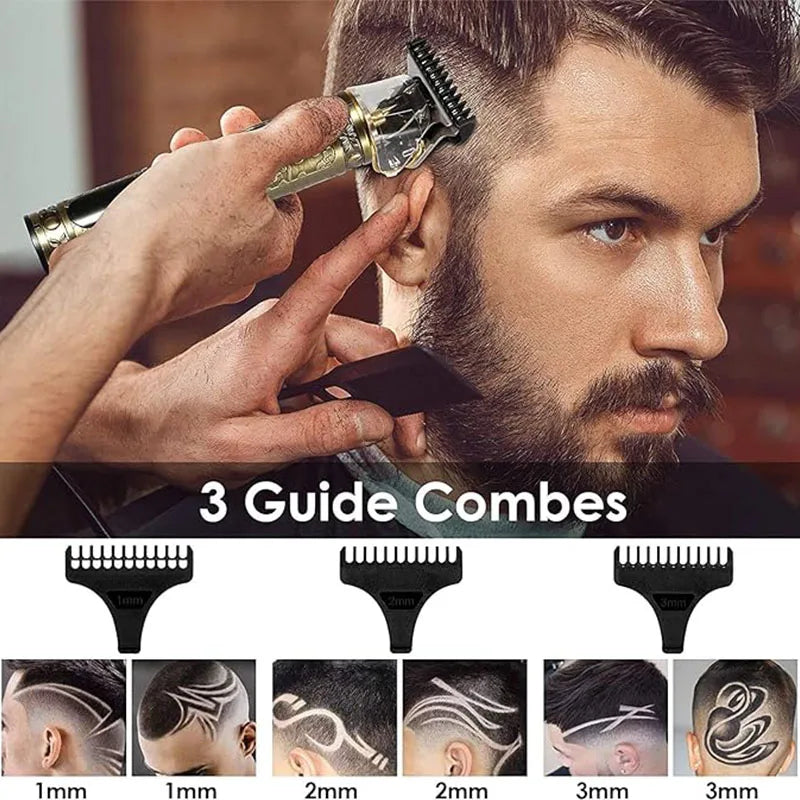 Electric Rechargeable Vintage T9 Man Shaver Trimmer USB Pusher Hair Man Beard Cutting Machine for Men Hair Clipper Shaver