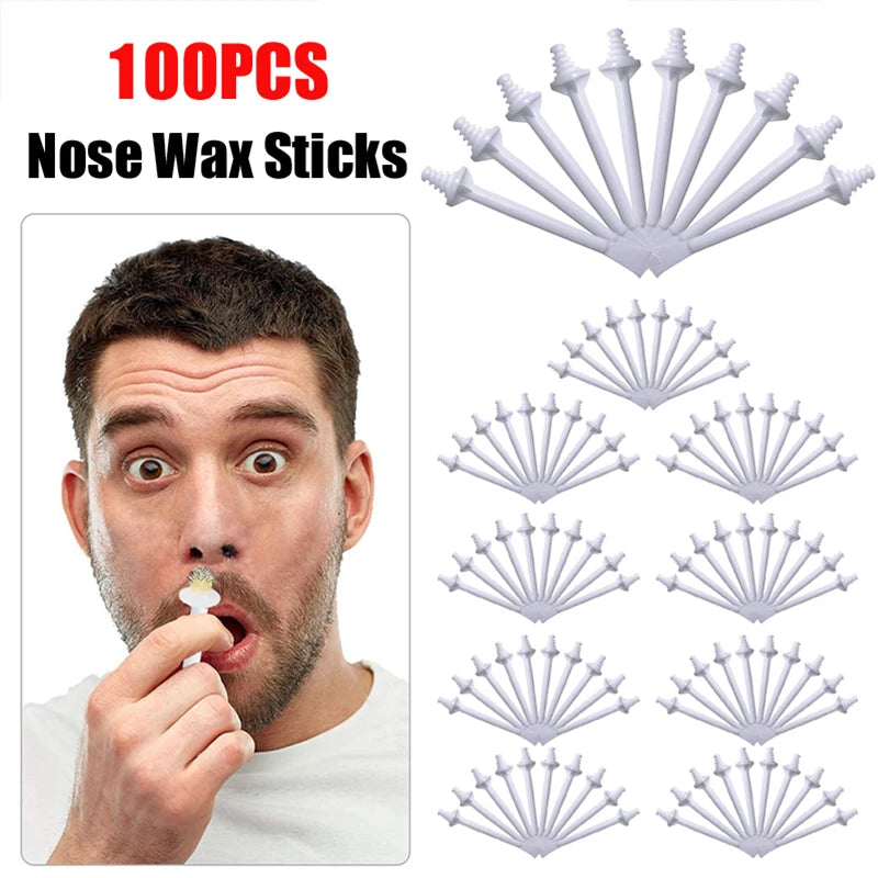 Portable Nose Wax Kit for Man and Women Painless Paper-Free Nose Hair Removal Cleaning Waxing Beans Depilation Kit Nose Clipper