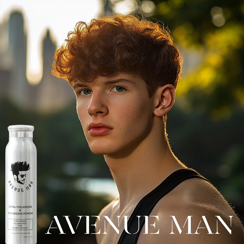 Extra Volumizing & Hair Texture Powder for Men - Matte Finish Hair Styling Powder for Men - All-Day Hold, Bamboo Extract Texturizing Dust - No Shine Volumizing Boost