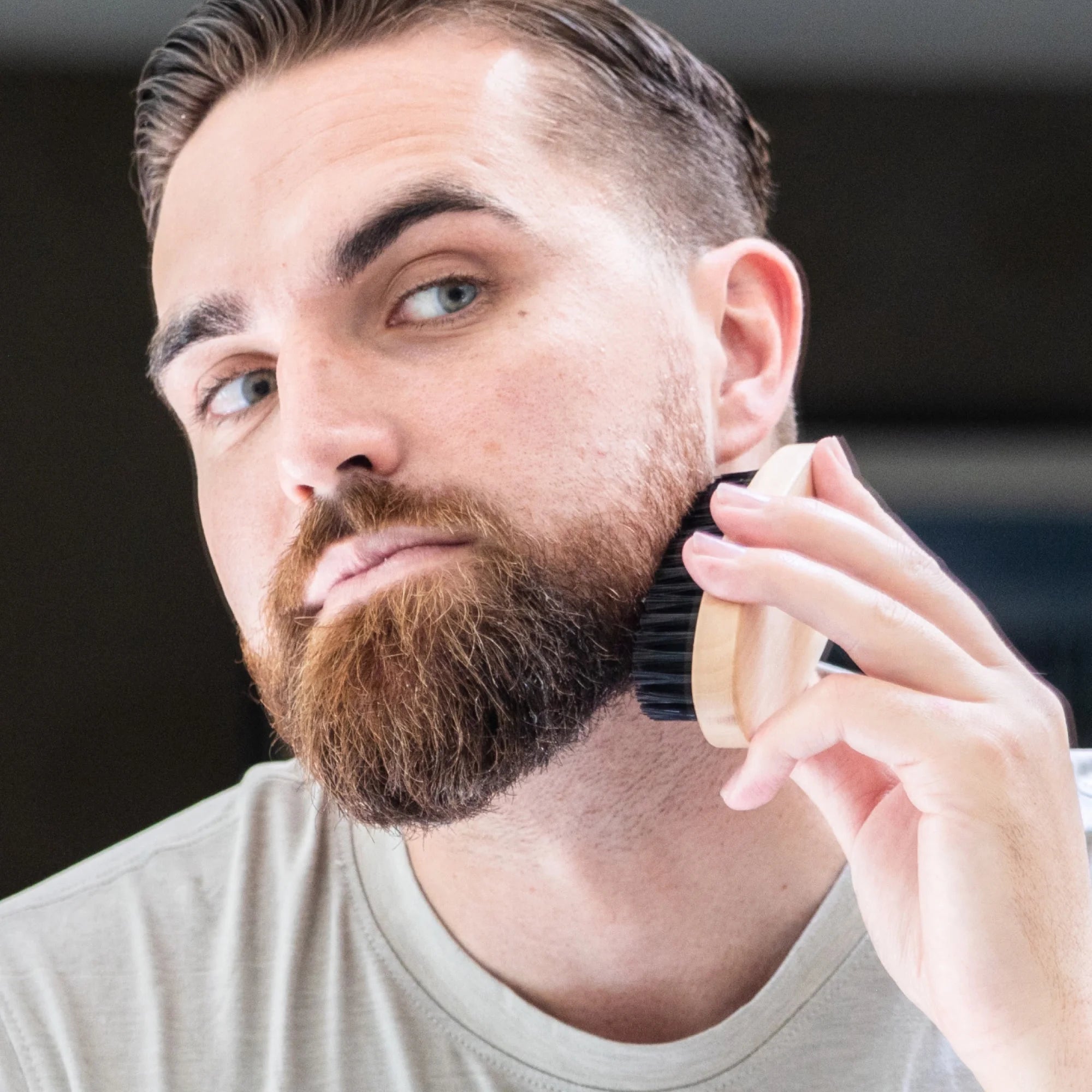 Men'S Beard Brush with Cruelty-Free Vegan Bristles, 1 Pack