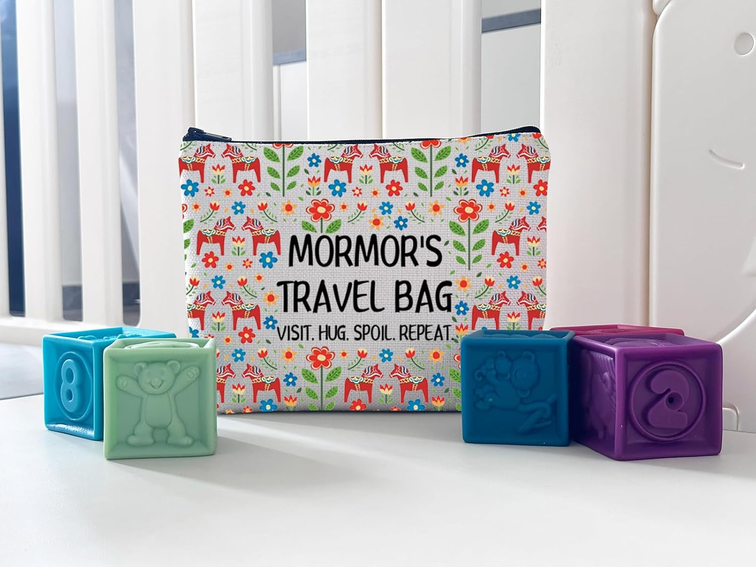 Swedish Mormor Makeup Bag Mormor Birthday Gift Mother Gift Mother’S Day Gift for Mormor Mother (Mormor Bag)