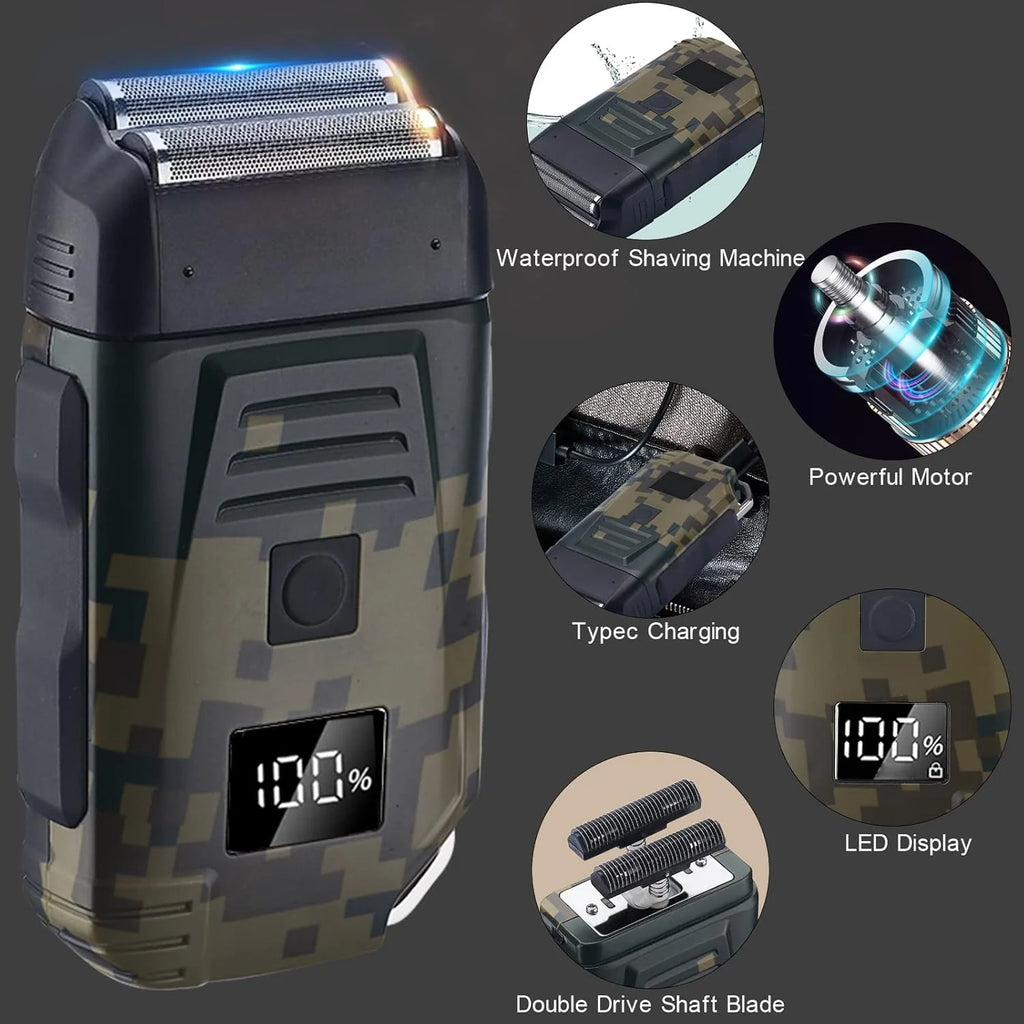 Mens USB Electric Shaver Trimmer Razor Rechargeable Hair Beard Shaving Machine