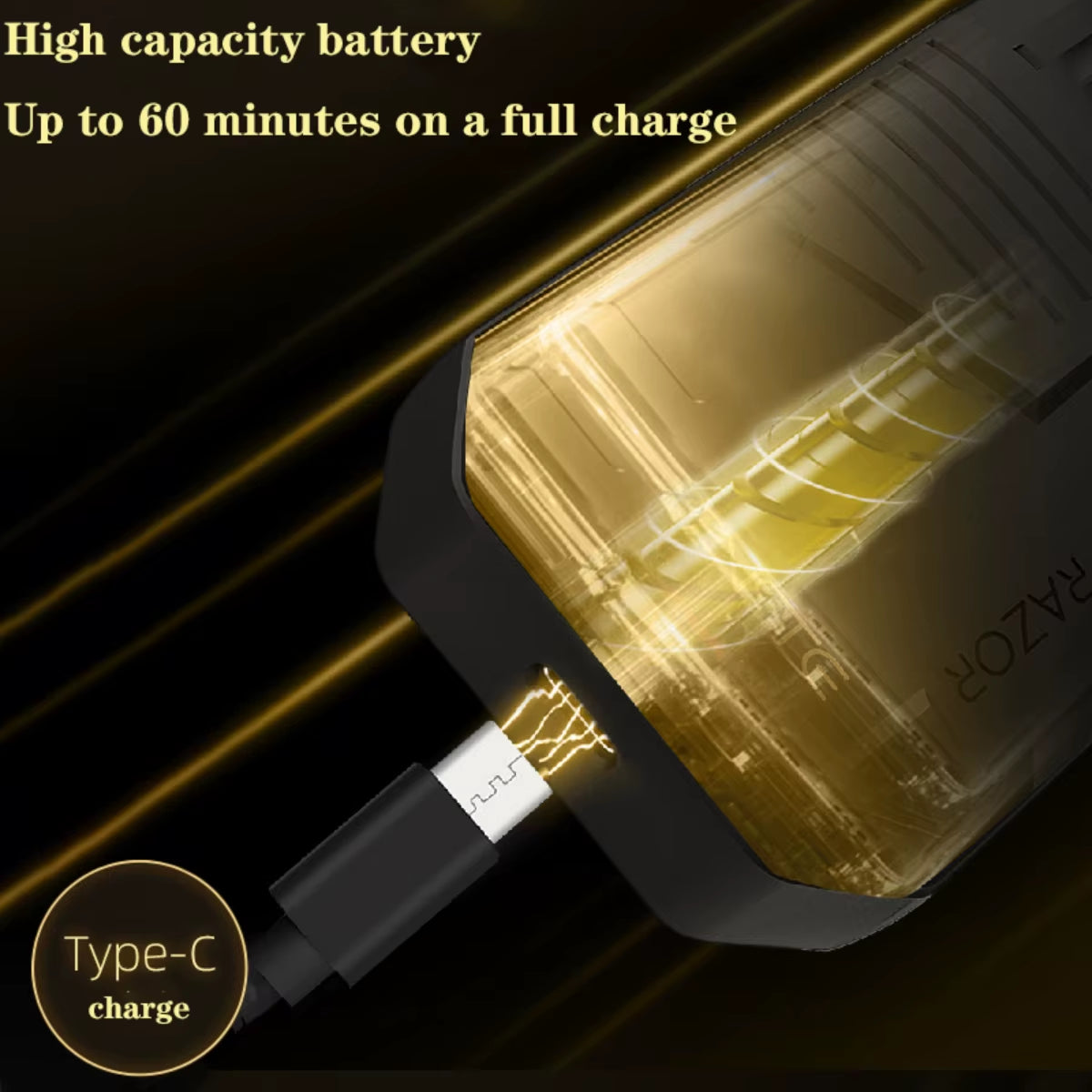 Razor Rechargeable Razor Professional Beard Trimmer Electric Trimmer Reciprocating Shaver Finishing Shaver for Man V-375