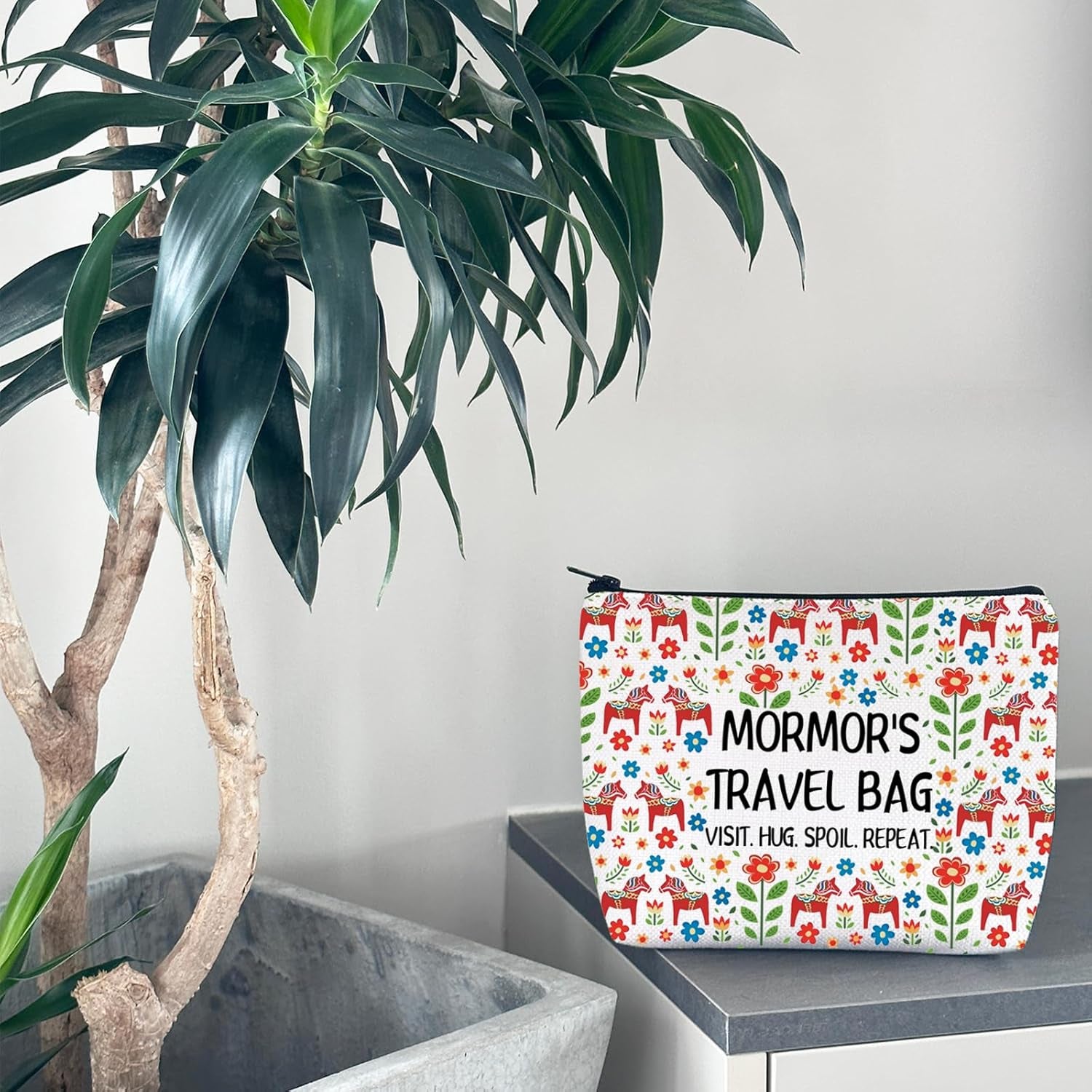 Swedish Mormor Makeup Bag Mormor Birthday Gift Mother Gift Mother’S Day Gift for Mormor Mother (Mormor Bag)