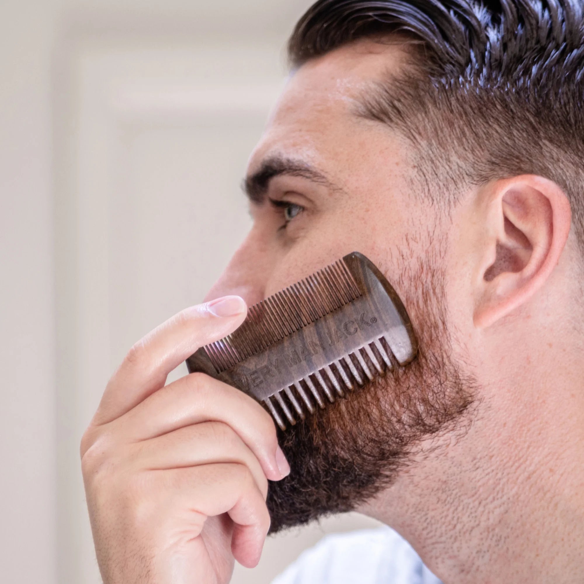 Beard Comb Ebony Wood