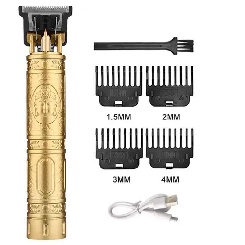 Electric Rechargeable Vintage T9 Man Shaver Trimmer USB Pusher Hair Man Beard Cutting Machine for Men Hair Clipper Shaver