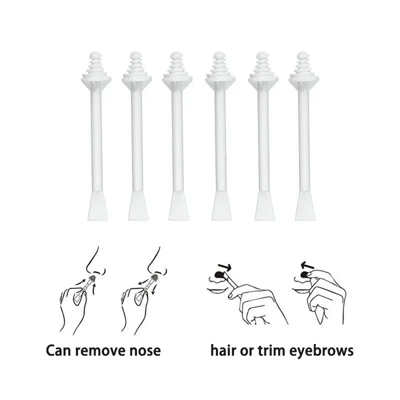 Portable Nose Wax Kit for Man and Women Painless Paper-Free Nose Hair Removal Cleaning Waxing Beans Depilation Kit Nose Clipper