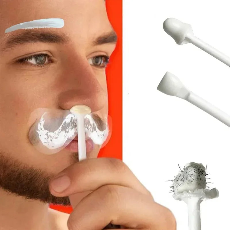 Portable Nose Wax Kit for Man and Women Painless Paper-Free Nose Hair Removal Cleaning Waxing Beans Depilation Kit Nose Clipper